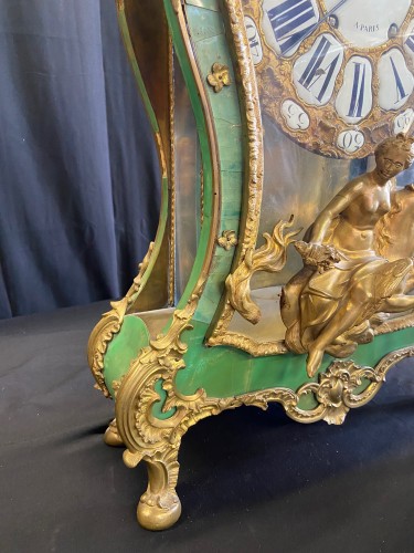 Cartel et sa console d'époque Louis XV, signé " Thiout Le Jeune à Paris " - Blue Antique - Enzo Gironi 