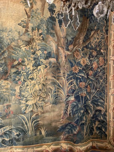 Antiquités - Verdure Tapisserie d'Aubusson XVIIIe siècle