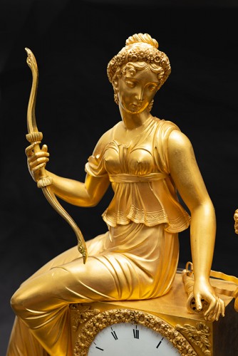 Pendule en bronze vers 1820/30 - Borrelli Antichita