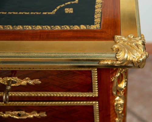 Mobilier Bureau et Secrétaire - Bureau Napoléon III en bois exotiques