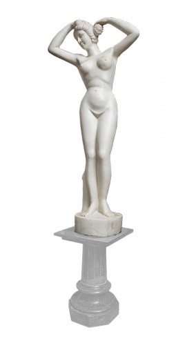 Grande sculpture en marbre blanc - Rome XIXe siècle