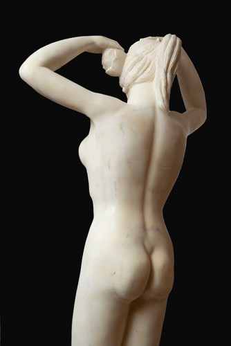 Sculpture Sculpture en Marbre - Grande sculpture en marbre blanc - Rome XIXe siècle