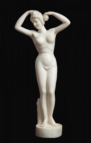 Grande sculpture en marbre blanc - Rome XIXe siècle - 