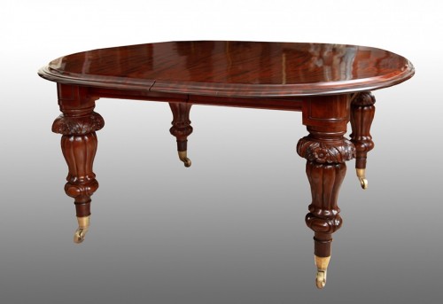 Furniture  - English table in solid mahogany, Victorian period