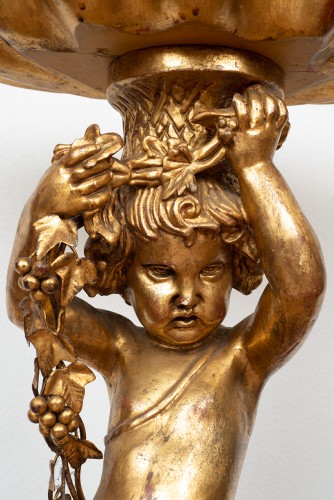 Decorative Objects  - Early 19th century gilded wood planter