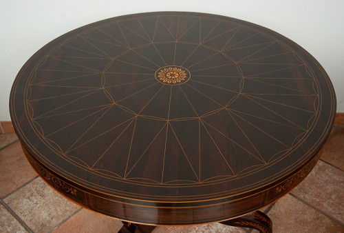 Charles X Pedestal table - Furniture Style Restauration - Charles X