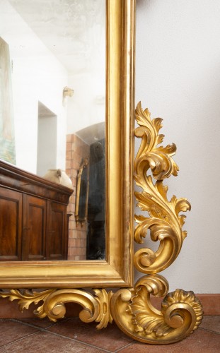 Miroirs, Trumeaux  - Miroir napolitain du 19e Siècle
