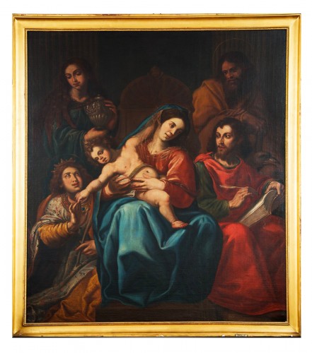 Mariage mystique de Sainte Catherine, Naples 18e siècle