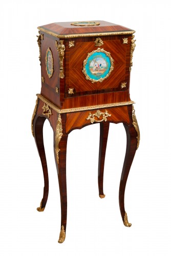Napoleon III small secretary-jewelry cabinet, France 19th century