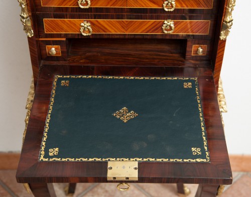 Petit secrétaire cabinet à bijoux Napoléon III, France 19e siècle - Mobilier Style 