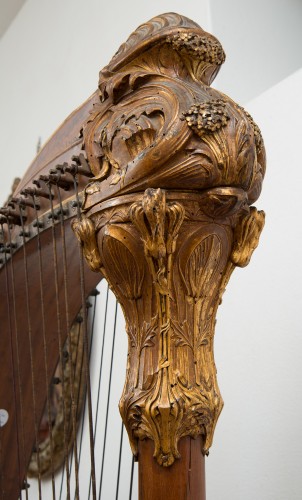 Harpe fin 19e siècle signée "Gustave Lyon"  - Mobilier Style 