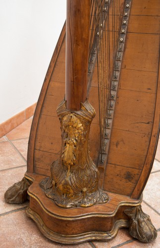 Harpe fin 19e siècle signée "Gustave Lyon"  - Borrelli Antichita