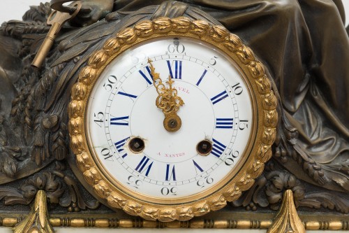Pendule en bronze Napoléon III par Bordon à Montpellier - Horlogerie Style 
