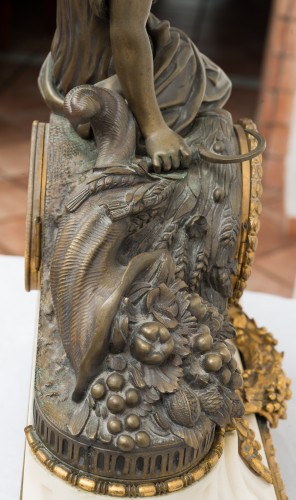 Pendule en bronze Napoléon III par Bordon à Montpellier - Borrelli Antichita