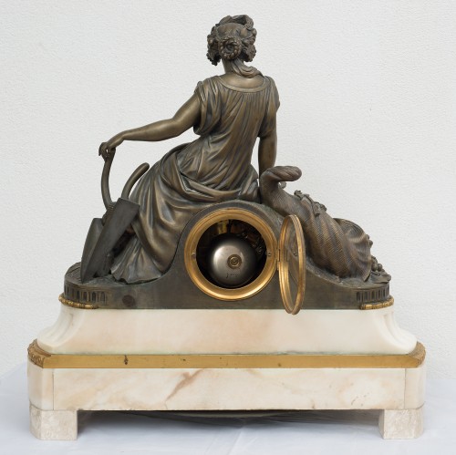  - Pendule en bronze Napoléon III par Bordon à Montpellier
