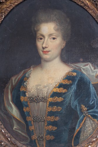 Portrait de Maria Giovanna Battista di Savoia Nemours, école française du 18e siècle - Tableaux et dessins Style 