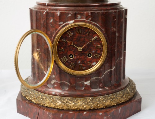 Horlogerie Pendule - Garniture de cheminée Napoléon III XIX siècle