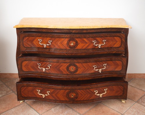 18th Century Naples Three Drawer Dresser - 
