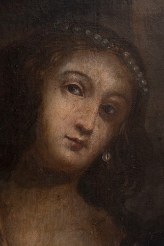 Hérodias portant la tête de saint Jean-Baptiste -  Rome (italy) XVIIe Siècle - Borrelli Antichita