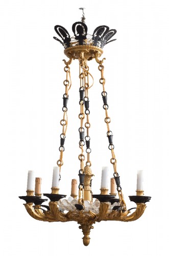 Charles X bronze chandelier