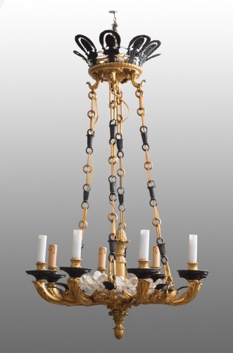 Charles X bronze chandelier - 