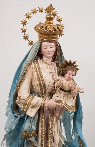 La Vierge Immaculée Naples XIXe siècle - Art sacré, objets religieux Style 
