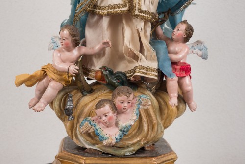 La Vierge Immaculée Naples XIXe siècle - Borrelli Antichita