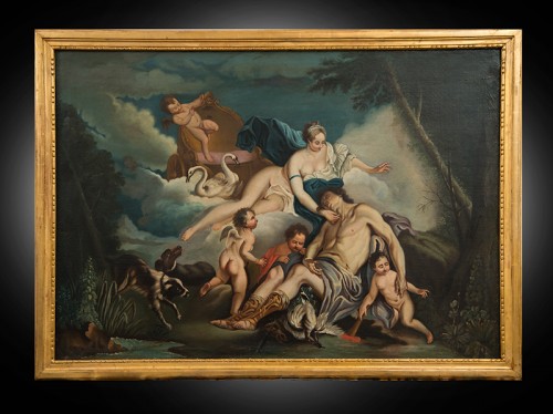 Venus and Adonis - France 18th century - Paintings & Drawings Style 