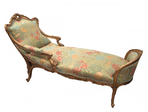A 19th century Gilt wood day bed