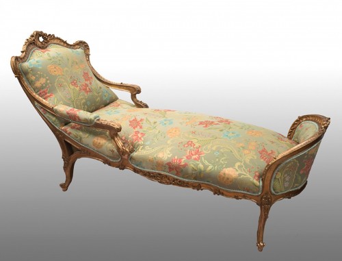 19th century - A 19th century Gilt wood day bed