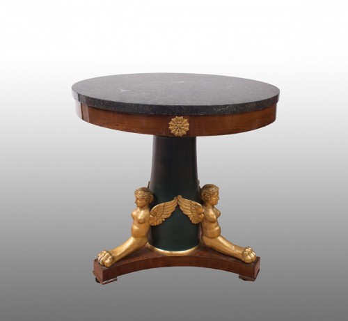 Table guéridon Italienne (lucca) du début 19e siècle - Borrelli Antichita