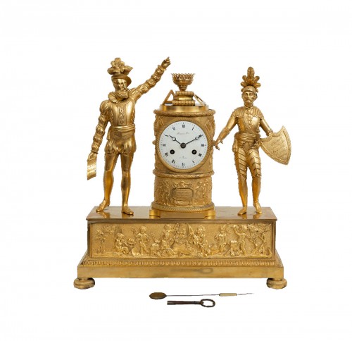 Pendule en bronze doré 19e siècle