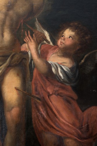Saint Sébastien, Lombardie 17e siècle - Tableaux et dessins Style 