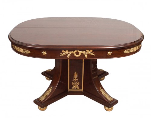 Table en acajou, France 19e siècle