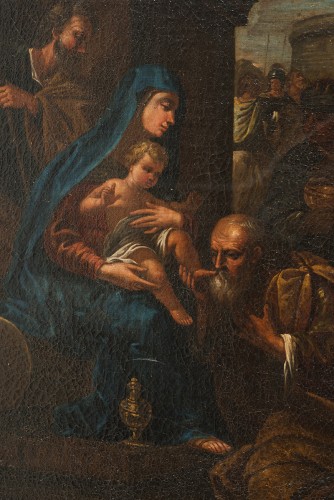 The Adoration of the Magi - Naples 18th Century - Paintings & Drawings Style 
