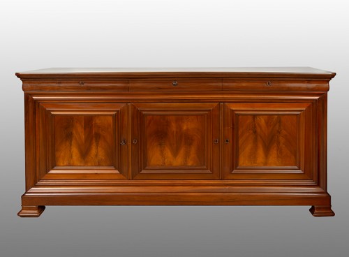 Enfilade Louis Philippe en noyer massif - Mobilier Style 