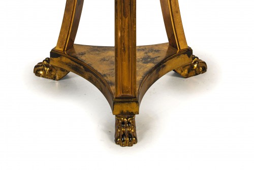 Mobilier Table & Guéridon - Gueridon trépied en bronze doré, France XIXe siècle, style Empire