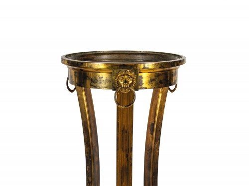 Gueridon tripod in gilt bronze, France 19th century, Empire style - 