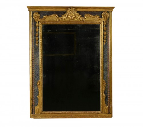 Miroir baroque en bois sculpté et doré, Italie, XVIIIe siècle Louis XIV