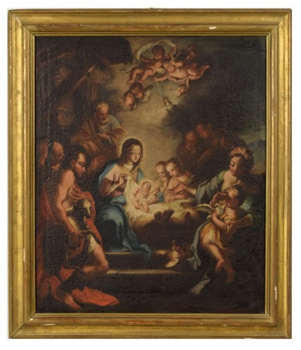 Adoration des pasteurs, Disciple de Sebastiano Conca, première moitié XVIIIe siècle