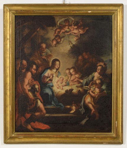 Adoration of the Shepherds, Follower of Sebastiano Conca, 18th century - Paintings & Drawings Style 