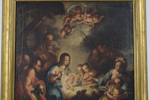 18th century - Adoration of the Shepherds, Follower of Sebastiano Conca, 18th century