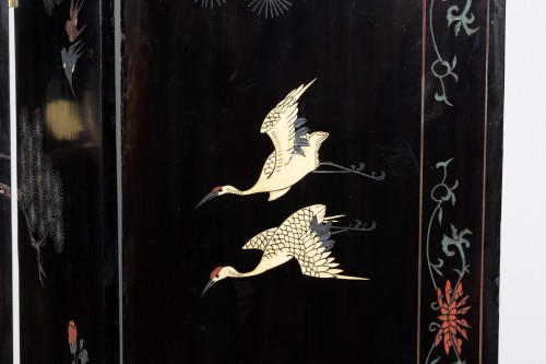  - Paravent en bois décoré de laque Coromandel, Chine début du XXe siècle