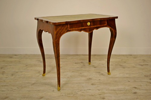 Furniture  - 18th, paved and inlaid wood Italian Writing Desk