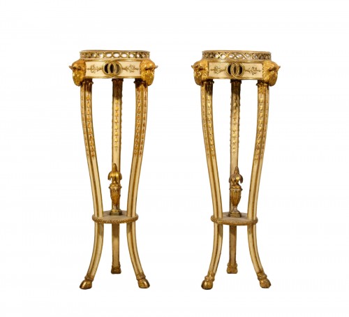 18th Century, Pair Of Italian Neoclassical Table Gueridon