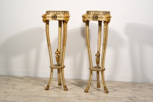 Furniture  - 18th Century, Pair Of Italian Neoclassical Table Gueridon