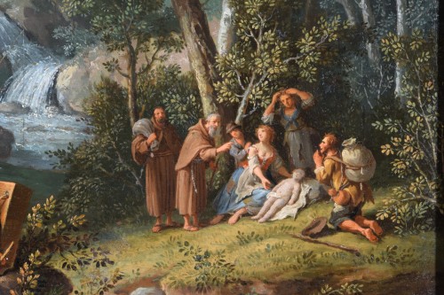Giovanni Battista Innocenzo Colomba, Paysage avec des figures, XVIIIe siecle - 
