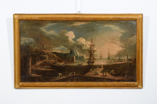Antiquités - Paire de Marines, Italie début du XVIIIe siècle