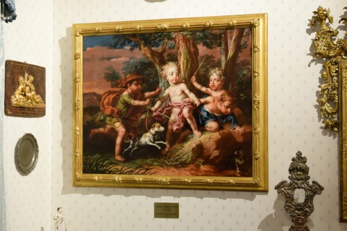 Tableaux et dessins Tableaux XVIIIe siècle - Paire de peintures allégoriques, Vittorio Amedeo Rapos, Italie, 1786