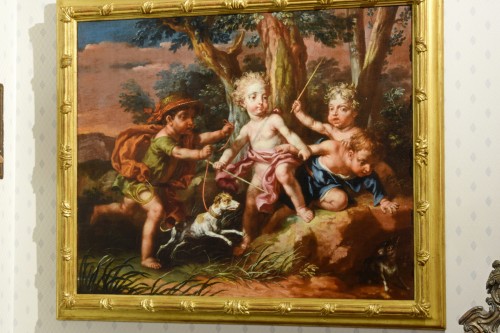 XVIIIe siècle - Paire de peintures allégoriques, Vittorio Amedeo Rapos, Italie, 1786
